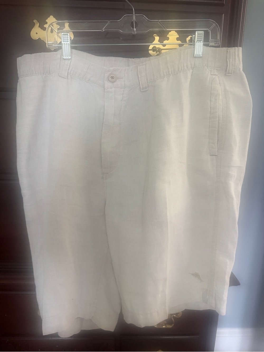 Tommy Bahama Relax Linen Shorts in Light Tan Men’s 38
